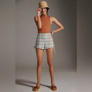 Anthropologie Multicolor Plaid Women Shorts